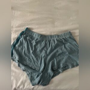 Striped Women's Shorts in Blue and White